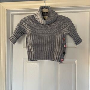 Matilda Jane Gray Cable Knit Turtleneck Sweater